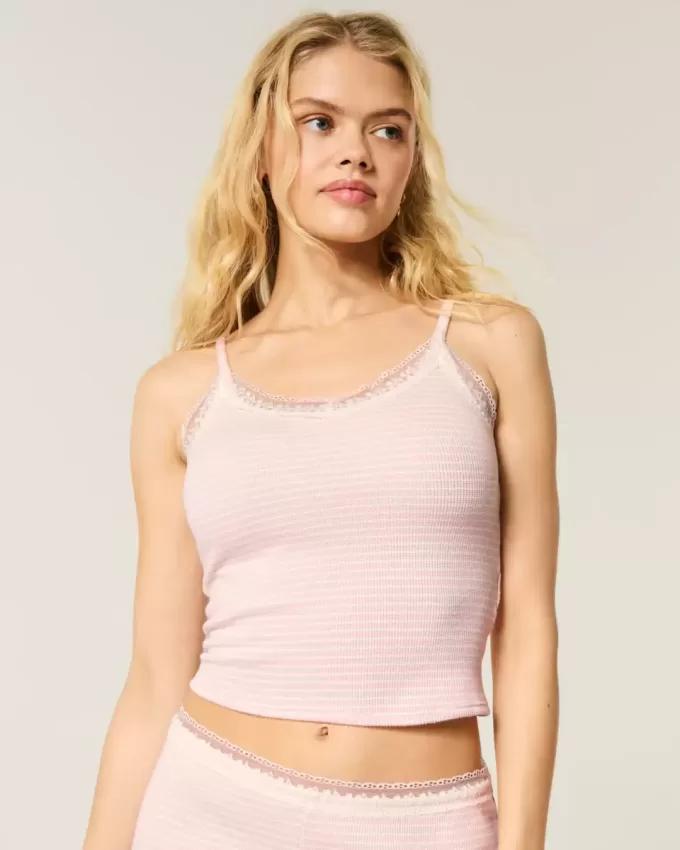 Gilly Hicks Waffle Lace Cami Gilly Hicks Waffle Lace Cami