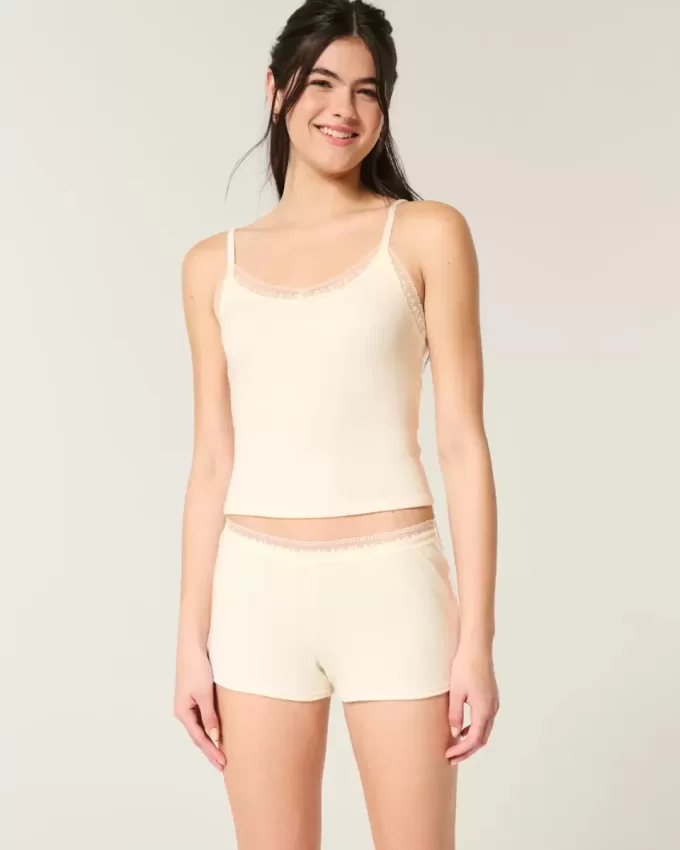 Gilly Hicks Waffle Lace Shortie Shorts