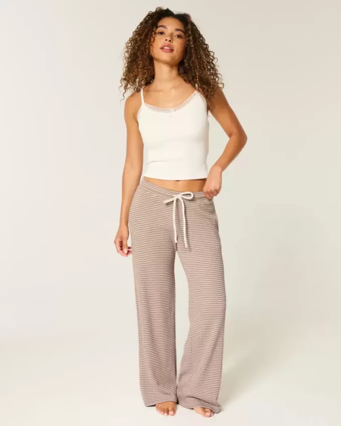 Gilly Hicks Waffle Lace Straight Pants Gilly Hicks Waffle Lace Straight Pants