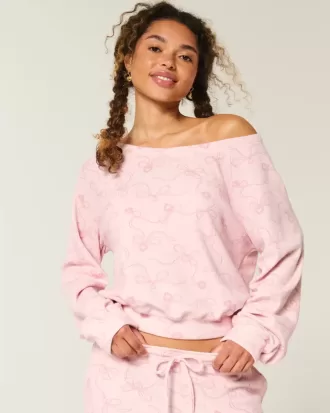 Gilly Hicks Waffle Off-the-Shoulder Top