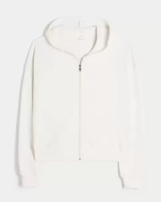 Gilly Hicks Zip-Up Waffle Hoodie