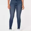 High-Rise Dark Wash Jean Leggings