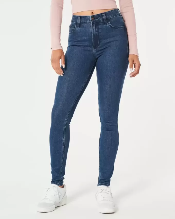 High-Rise Dark Wash Super Skinny Jeans High-Rise Dark Wash Super Skinny Jeans