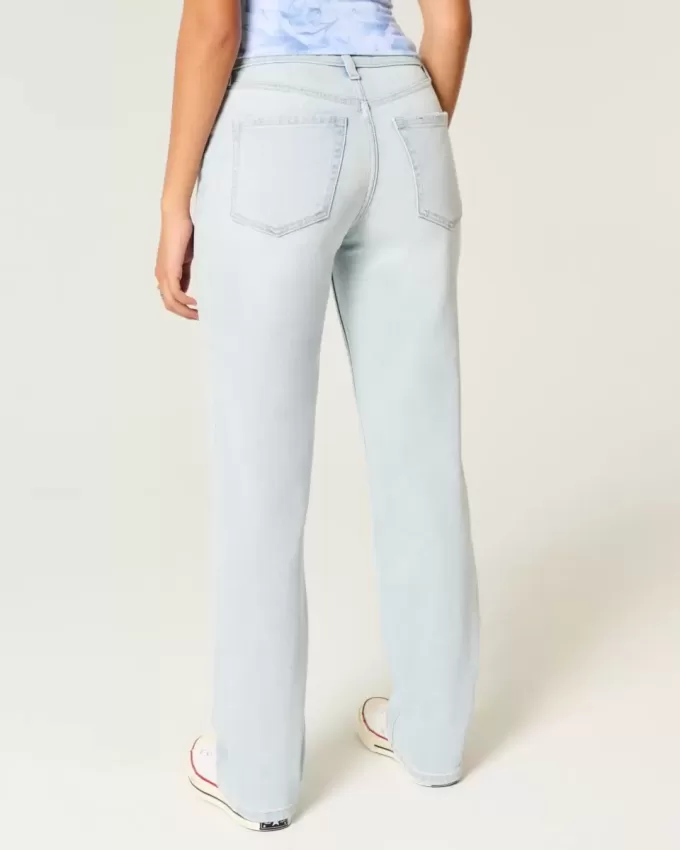 High-Rise Light Wash Straight Jeans High-Rise Light Wash Straight Jeans
