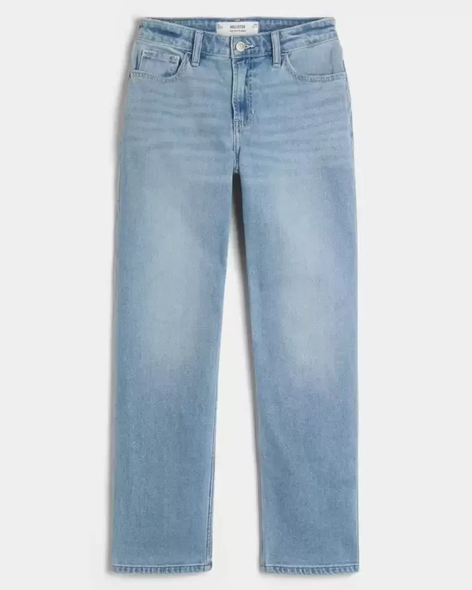 High-Rise Light Wash Straight Jeans High-Rise Light Wash Straight Jeans