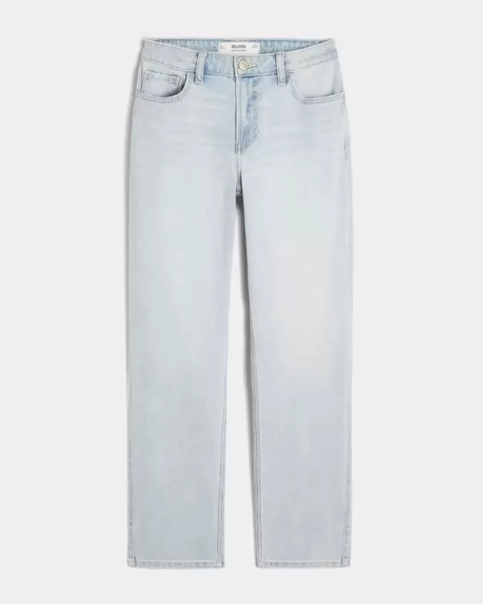 High-Rise Light Wash Straight Jeans High-Rise Light Wash Straight Jeans