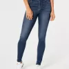 High-Rise Medium Wash Jean Leggings