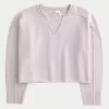 Hollister Comfy Cloud Boxy Notch-Neck Sweater Hollister Comfy Cloud Boxy Notch-Neck Sweater
