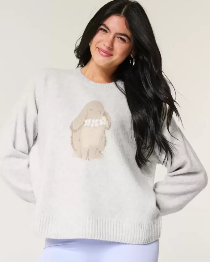 Hollister Comfy Cloud Bunny Graphic Crew Sweater Hollister Comfy Cloud Bunny Graphic Crew Sweater