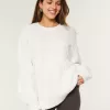 Hollister Comfy Cloud Cable-Knit Crew Sweater Hollister Comfy Cloud Cable-Knit Crew Sweater