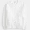 Hollister Comfy Cloud Cable-Knit Crew Sweater Hollister Comfy Cloud Cable-Knit Crew Sweater
