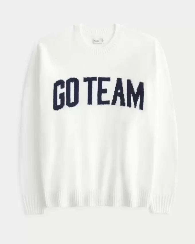 Hollister Comfy Cloud Oversized Go Team Graphic Sweater Hollister Comfy Cloud Oversized Go Team Graphic Sweater