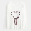 Hollister Comfy Cloud Oversized Heart Sweater Hollister Comfy Cloud Oversized Heart Sweater