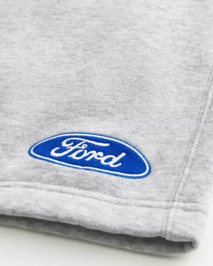 Hollister Feel Good Fleece Mid-Thigh Ford Graphic Shorts