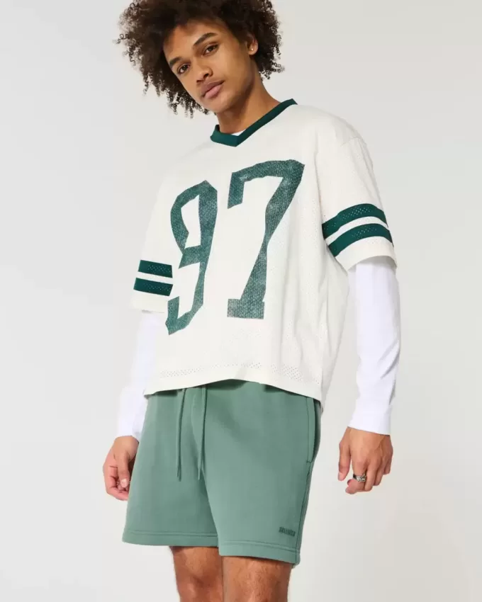 Hollister Feel Good Fleece Mid-Thigh Loose Shorts