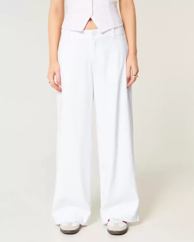 Hollister Livvy Low-Rise Wide-Leg Pants