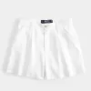 Hollister Livvy Ultra High-Rise Linen-Blend Shorts