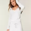 Hooded Long-Sleeve Fleece Dress Hooded Long-Sleeve Fleece Dress