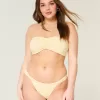 Jacquard Wide-Strap Cheekiest Bikini Bottom