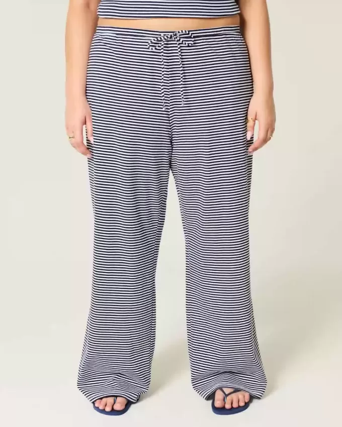 Knit Baggy Pull-On Pants