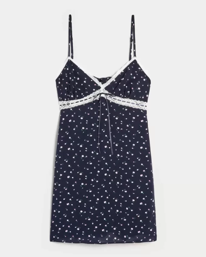 Lace Detail Slip Mini Dress Lace Detail Slip Mini Dress