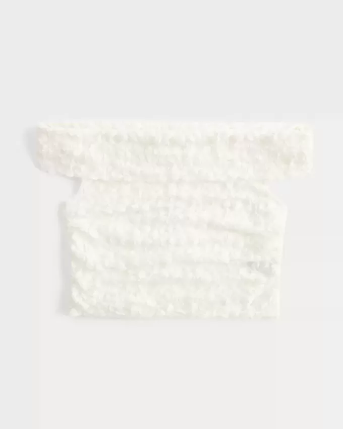 Lace Foldover Off-the-Shoulder Top Lace Foldover Off-the-Shoulder Top