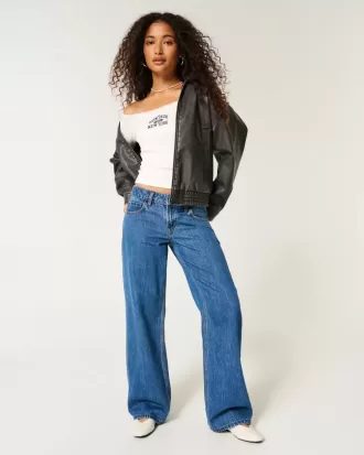 Lace Trim Off-the-Shoulder Montauk Graphic Tee