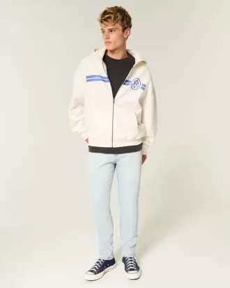 Light Wash Athletic Skinny Jeans