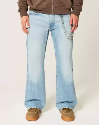 Light Wash Relaxed Bootcut Jeans