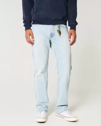 Light Wash Straight Jeans