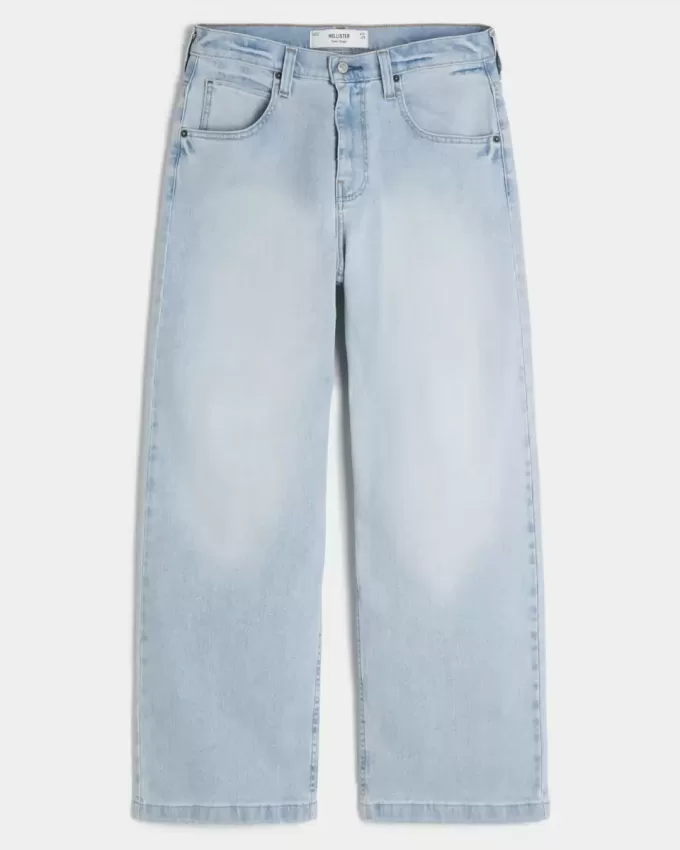 Light Wash Super Baggy Jeans