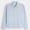 Linen-Blend Button-Through Shirt