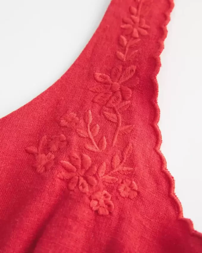 Linen Blend Button-Through Top Linen Blend Button-Through Top