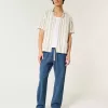 Linen-Blend Loose Pull-On Pants