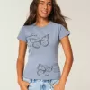 London Butterfly Graphic Baby Tee