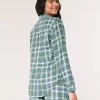 Long-Sleeve Flannel Pajama Top