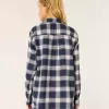 Long-Sleeve Flannel Pajama Top
