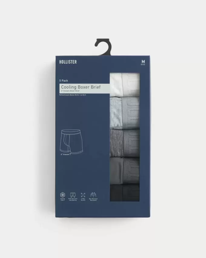 Longer-Length Cooling Boxer Brief 5-Pack
