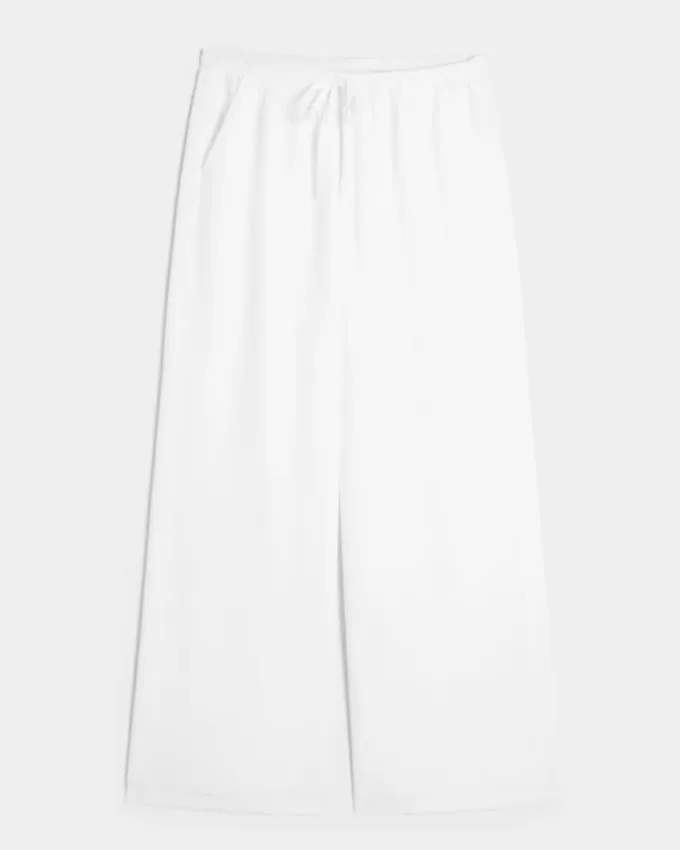 Low-Rise Baggy Pull-On Pants