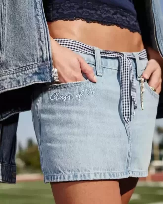 Low-Rise Class of ’26 Denim Mini Skort