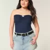 Low-Rise Denim Mini Skort