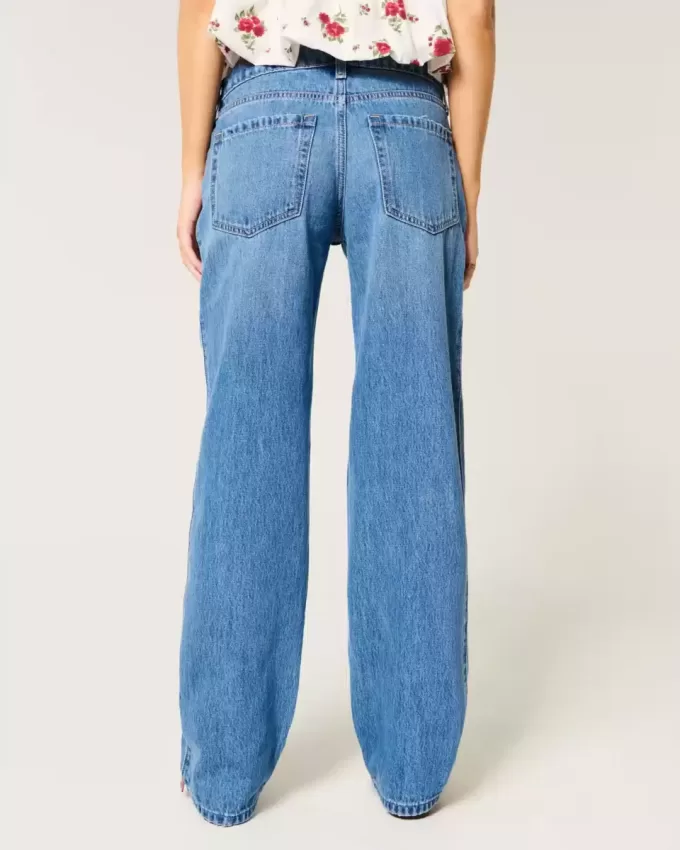 Low-Rise Medium Wash Loose Jeans Low-Rise Medium Wash Loose Jeans