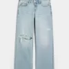 Low-Rise Ripped Light Wash Baggy Jeans Low-Rise Ripped Light Wash Baggy Jeans