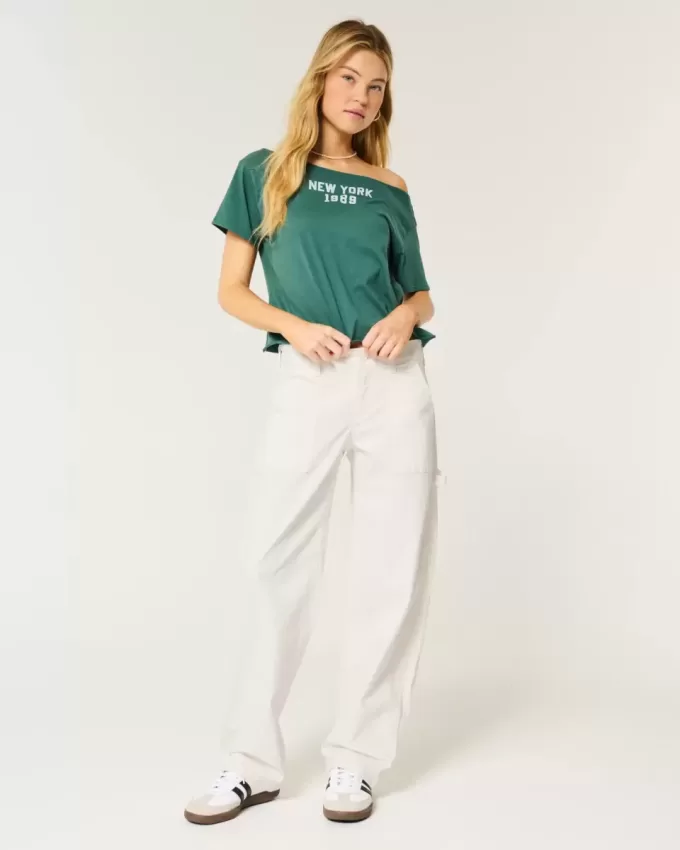 Low-Rise Tapered Baggy Carpenter Pants Low-Rise Tapered Baggy Carpenter Pants