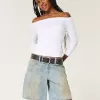 Low-Rise Tinted Mud Wash Baggy Jort