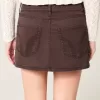 Low-Rise Twill Mini Skort