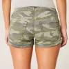 Low-Rise Y2K Camo Twill Shortie Shorts Low-Rise Y2K Camo Twill Shortie Shorts