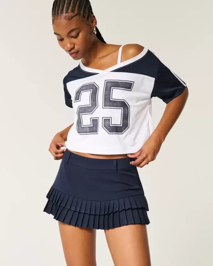 Micro-Pleat Mini Skort