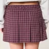 Mid-Rise Pleated Mini Skort