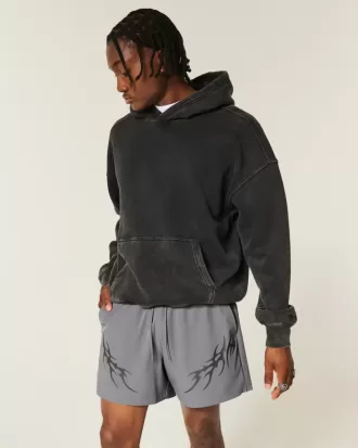 Mid-Thigh Graphic Active Shorts